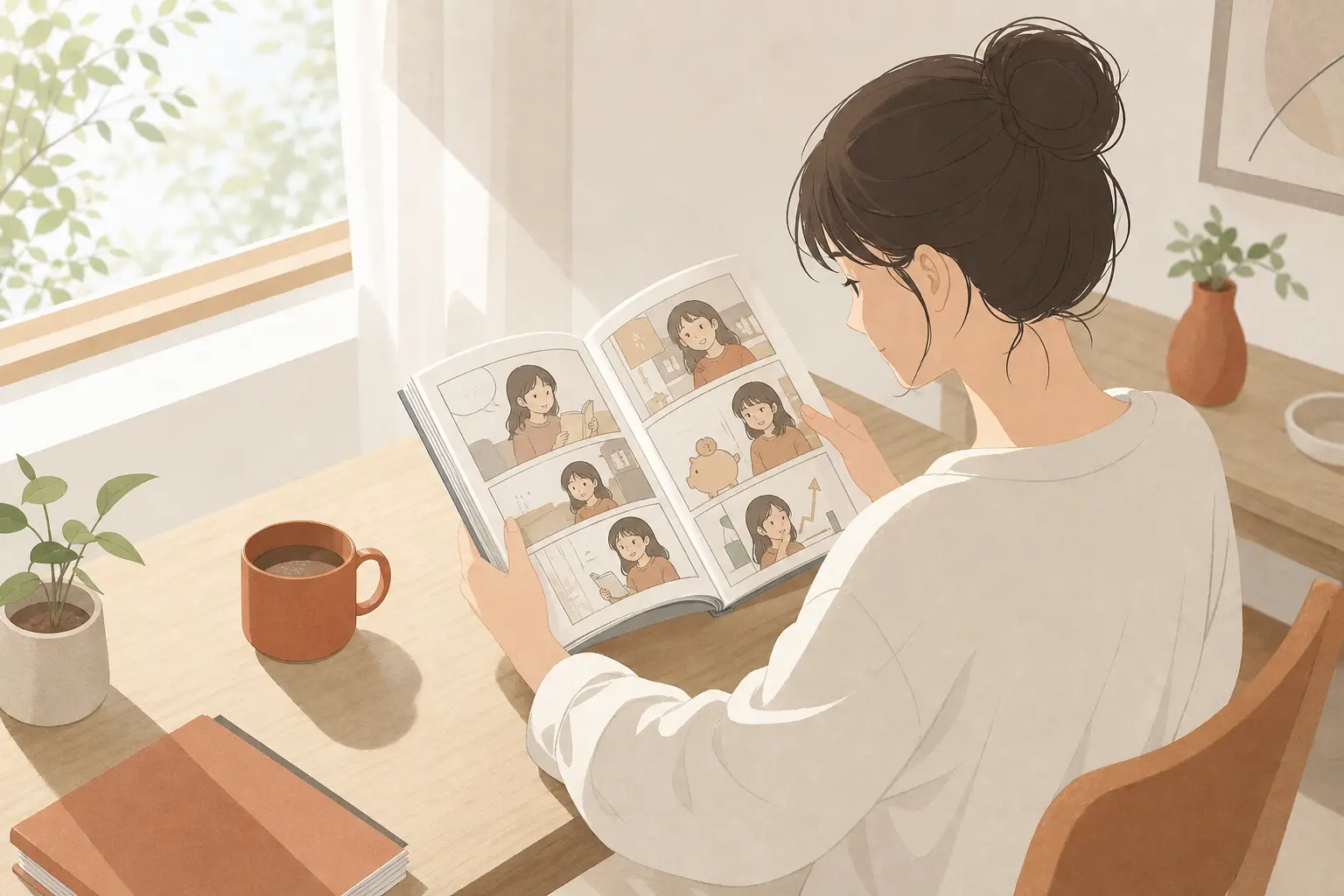 漫画形式だから挫折しない理由